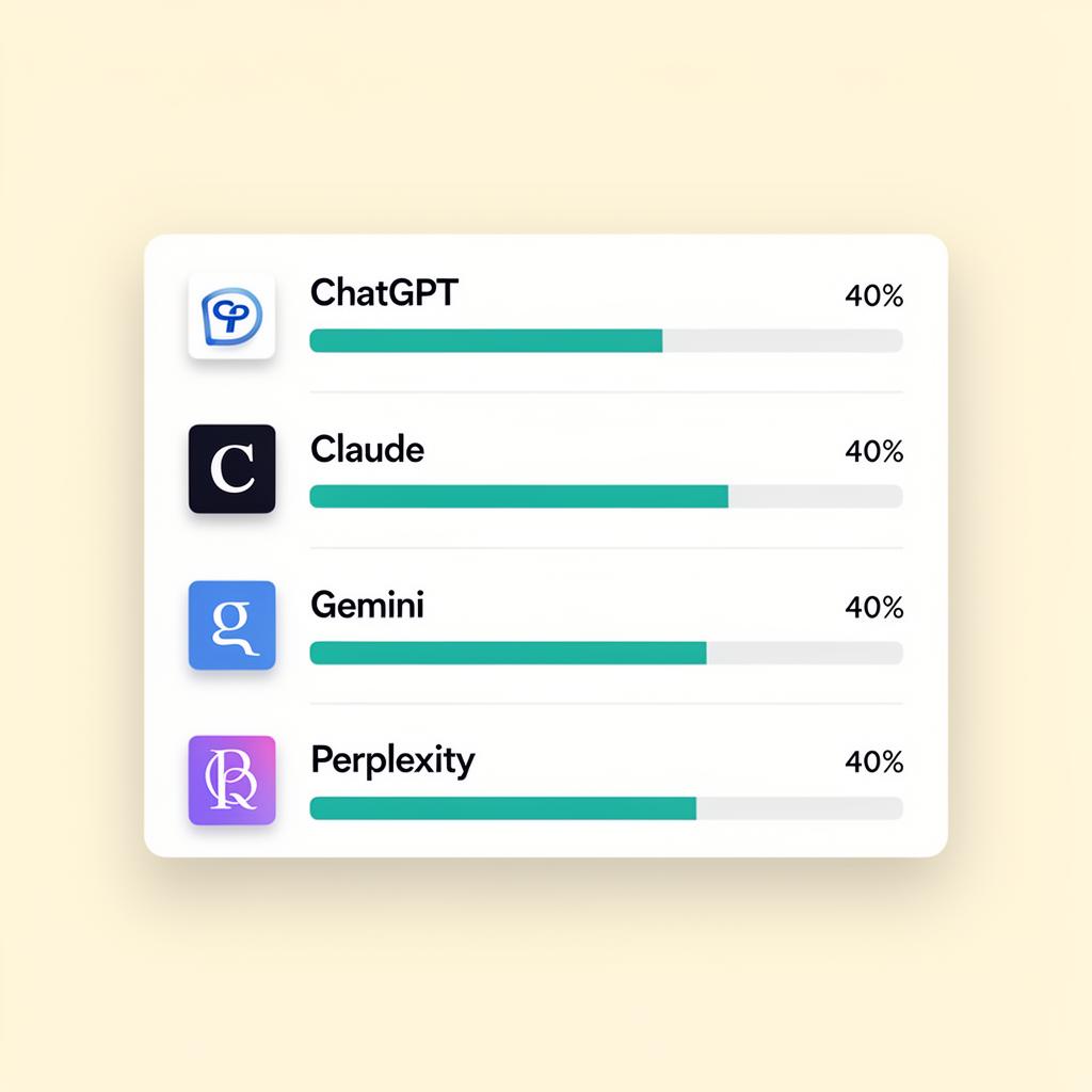 Answer visibility scorecard